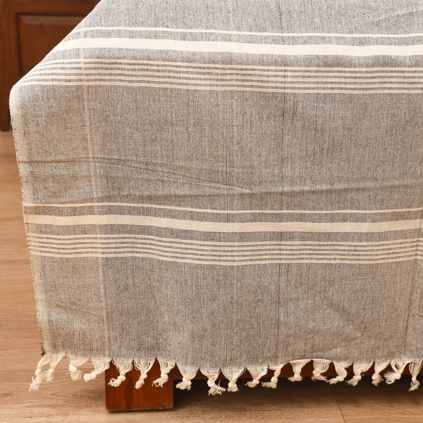 Bijnor Pure Handloom Cotton Double Bed Sheet (108 x 90 in) 46