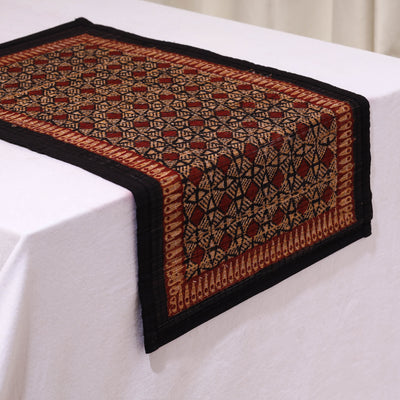 Natural Bamboo Bagh Block Printed Dining Table Runner 28