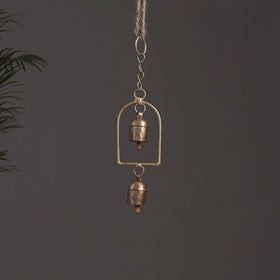 Home - Kutch Copper Coated 2 Bells Wind Chimes 24