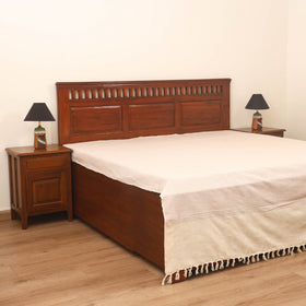 Bijnor Pure Handloom Cotton Double Bed Sheet (108 x 90 in) 47