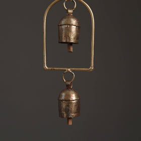 Home - Kutch Copper Coated 2 Bells Wind Chimes 24