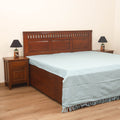 Bijnor Pure Handloom Cotton Double Bed Sheet (108 x 90 in) 48