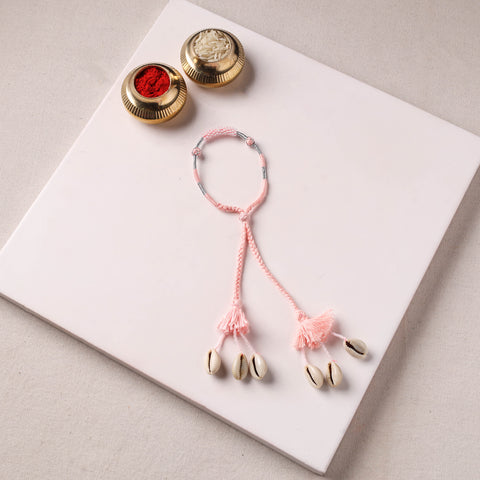 Anant Raksha Thread & Bead Work Lumba Rakhi / Bracelet with Potli 14