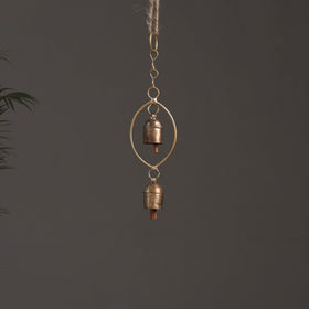 Oval - Kutch Copper Coated 2 Bells Wind Chimes 11