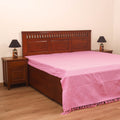 Bijnor Pure Handloom Cotton Double Bed Sheet (108 x 90 in) 49