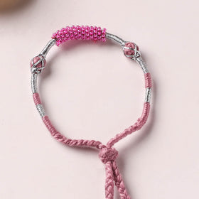 Anant Raksha Thread & Bead Work Lumba Rakhi / Bracelet with Potli 16