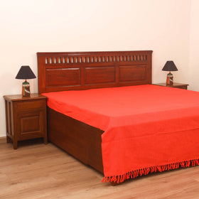 Bijnor Pure Handloom Cotton Double Bed Sheet (108 x 90 in) 50