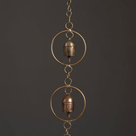 Round - Kutch Copper Coated 5 Bells Wind Chimes 21