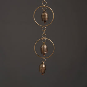 Round - Kutch Copper Coated 5 Bells Wind Chimes 21