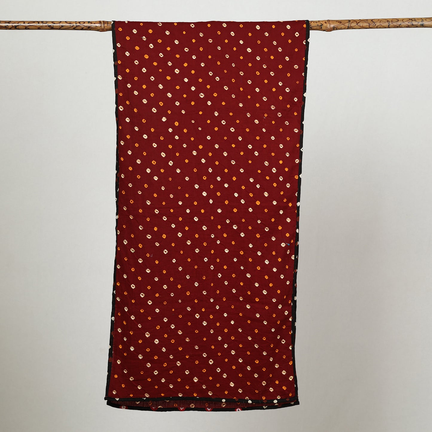 Red - Bandhani Tie-Dye Cotton Stole 04
