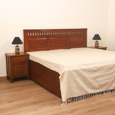 Bijnor Pure Handloom Cotton Double Bed Sheet (108 x 90 in) 51