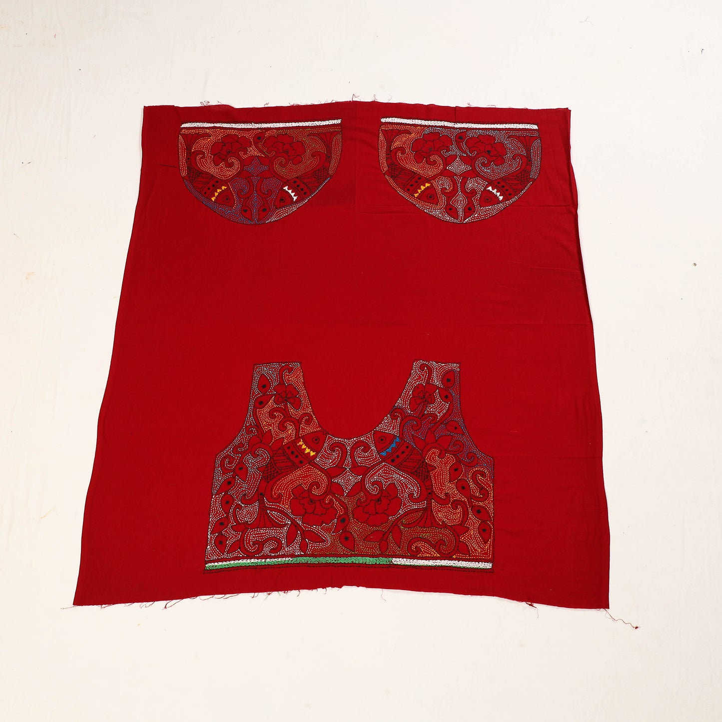 Kantha Embroidery Blouse Piece