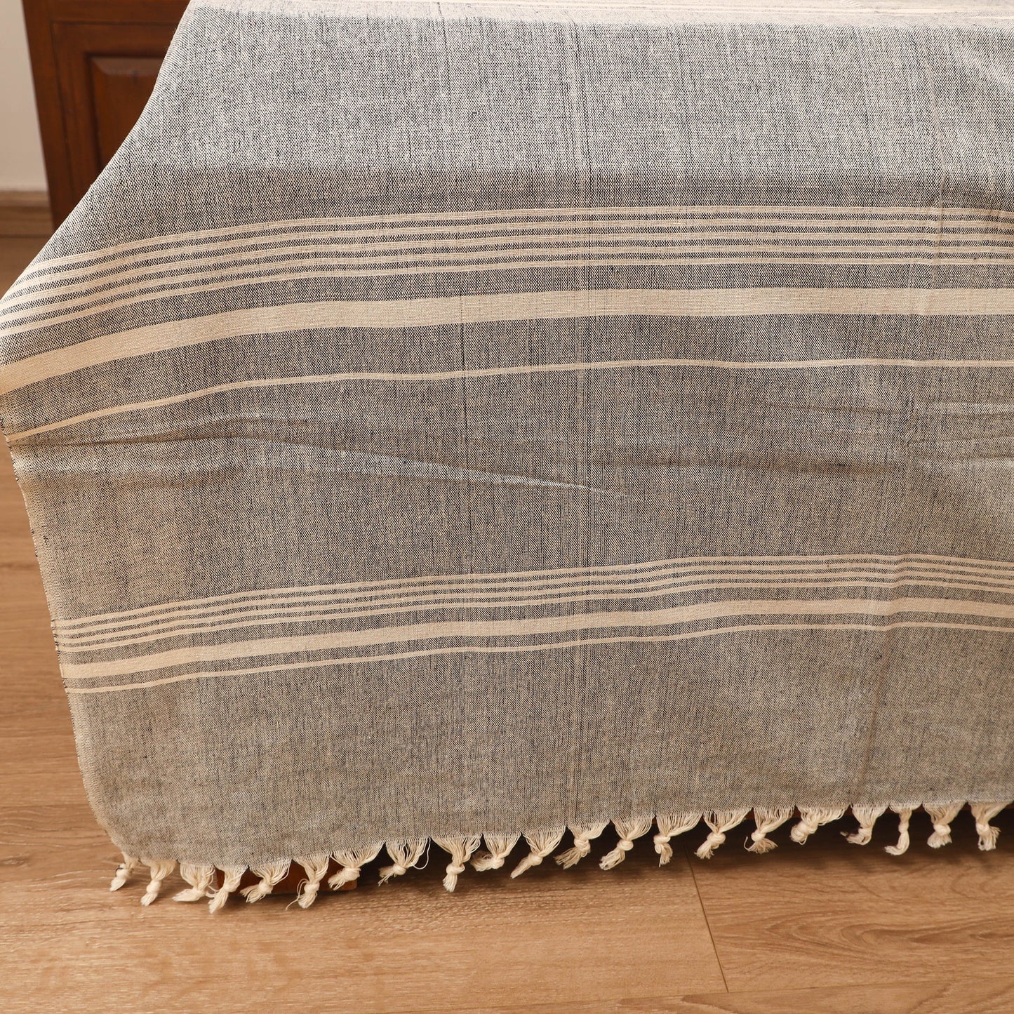 Bijnor Pure Handloom Cotton Double Bed Sheet (108 x 90 in) 52