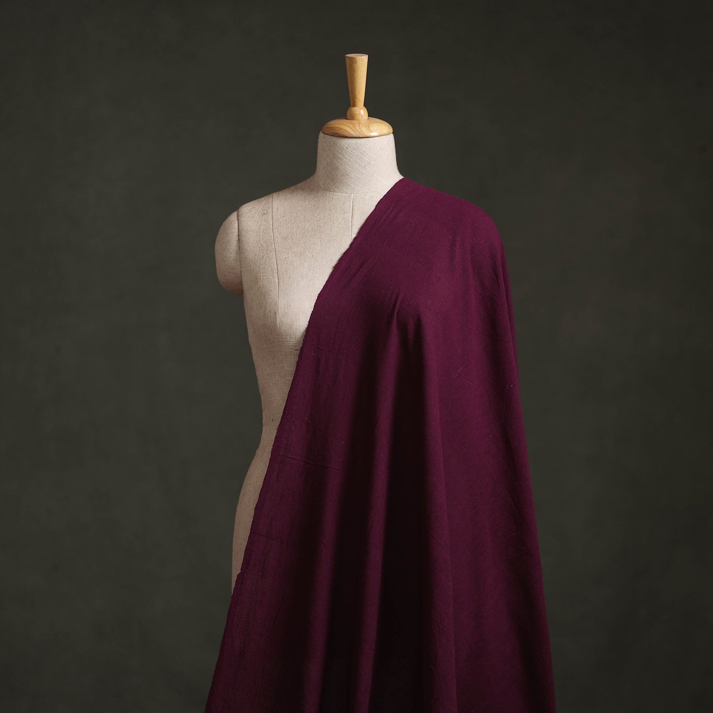 Purple - Kutch Organic Kala Cotton Handwoven Fabric 13