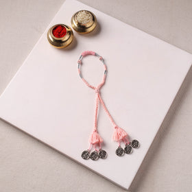 Anant Raksha Thread & Bead Work Lumba Rakhi / Bracelet with Potli 20
