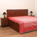Bijnor Pure Handloom Cotton Double Bed Sheet (96 x 76 in) 54
