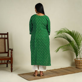 Cotton Straight Pochampally Ikat Kurta for women