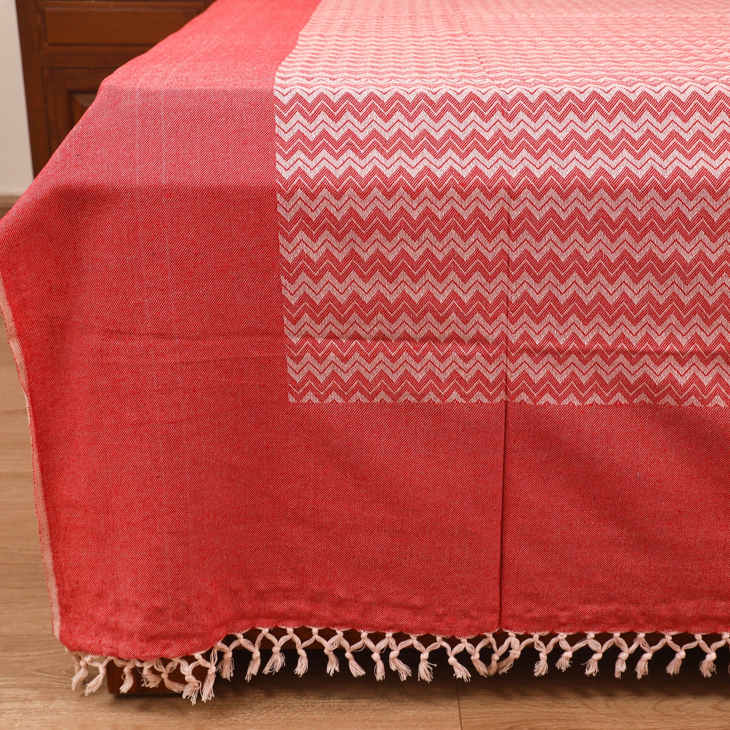 Bijnor Pure Handloom Cotton Double Bed Sheet (96 x 76 in) 54