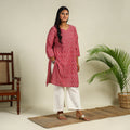 Cotton Straight Pochampally Ikat Kurta for women