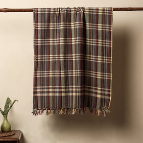 Multicolor - Honeycomb Handloom Cotton Bath Towel