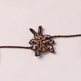Cockroach - Reusable Hand Embroidered Bead Work Rakhi 02