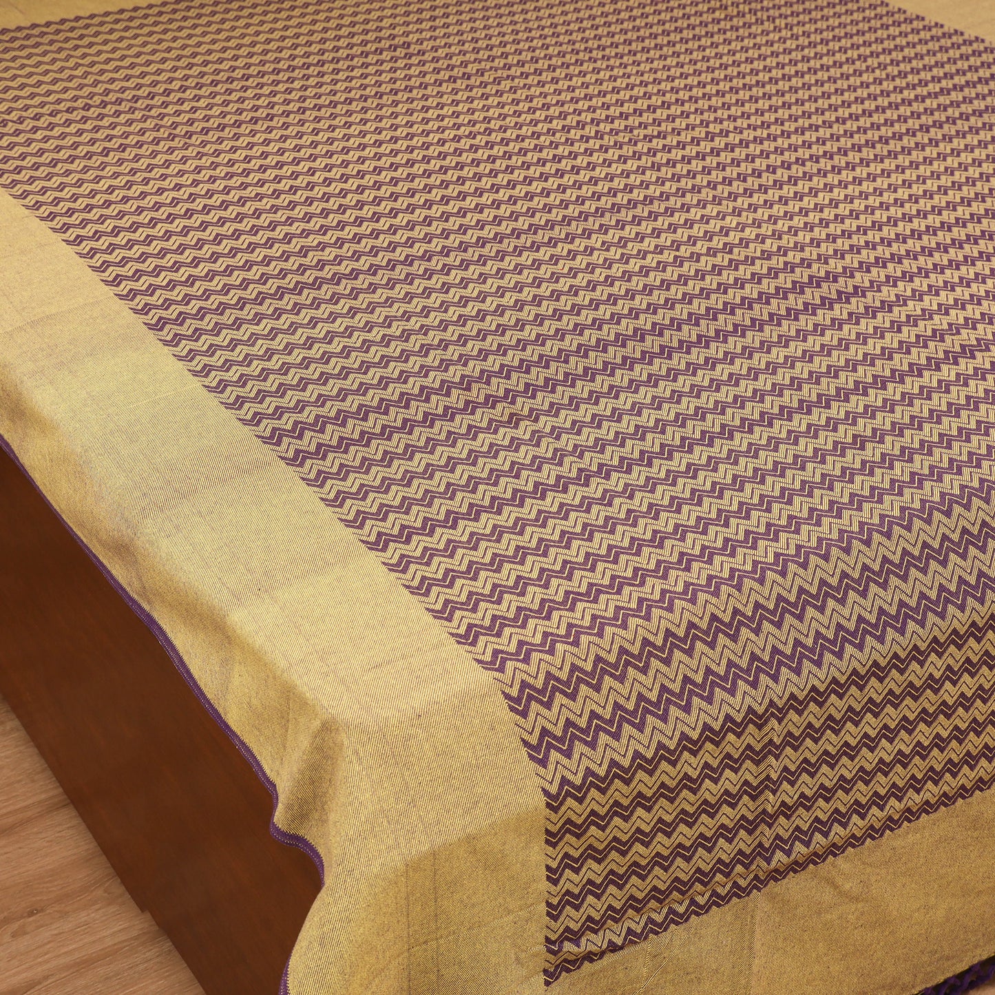 Bijnor Pure Handloom Cotton Double Bed Sheet (96 x 76 in) 55