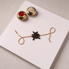 Cockroach - Reusable Hand Embroidered Bead Work Rakhi 04