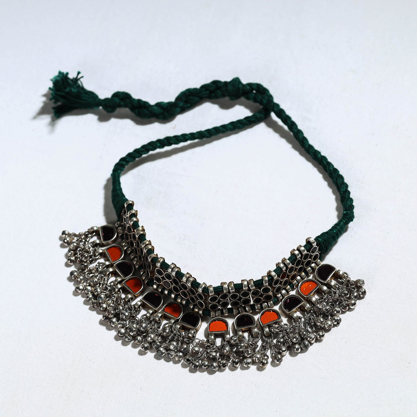 Antique Glass Encrusted Tribal GS Necklace