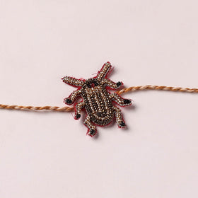 Cockroach - Reusable Hand Embroidered Bead Work Rakhi 05