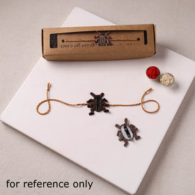 Cockroach - Reusable Hand Embroidered Bead Work Rakhi 02