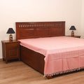 Bijnor Pure Handloom Cotton Double Bed Sheet (96 x 76 in) 57