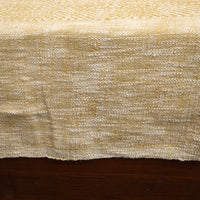 Yellow - Pure Cotton Double Handloom Bed Cover from Bijnor 11