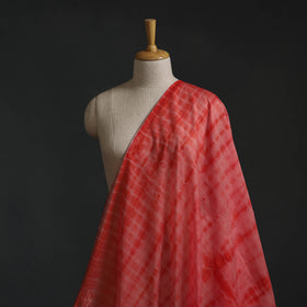 Red - Shibori Tie-Dye Chanderi Silk Fabric 01