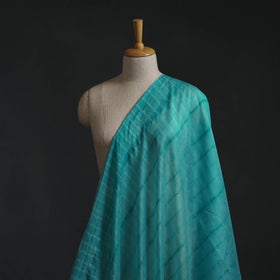 Green - Shibori Tie-Dye Chanderi Silk Fabric 05