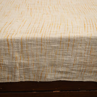 Yellow - Pure Cotton Double Handloom Bed Cover from Bijnor 13