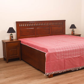 Bijnor Pure Handloom Cotton Double Bed Sheet (96 x 76 in) 59