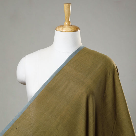 Green - 40 x 10 Count Cotton Handspun Handloom Natural Dyed Plain Fabric 02