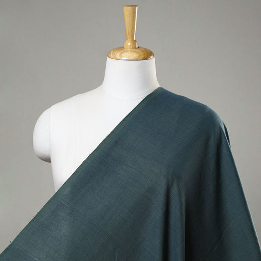 Blue - 40 x 10 Count Cotton Handspun Handloom Natural Dyed Plain Fabric 03
