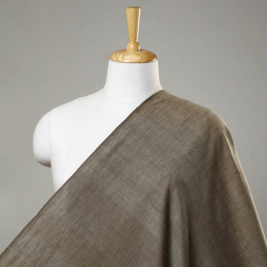 Brown - 40 x 10 Count Cotton Handspun Handloom Natural Dyed Plain Fabric 06