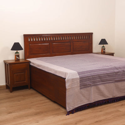 Bijnor Pure Handloom Cotton Double Bed Sheet (96 x 76 in) 61