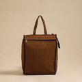  Brown Handcrafted Cotton Shopping Hand Bag 