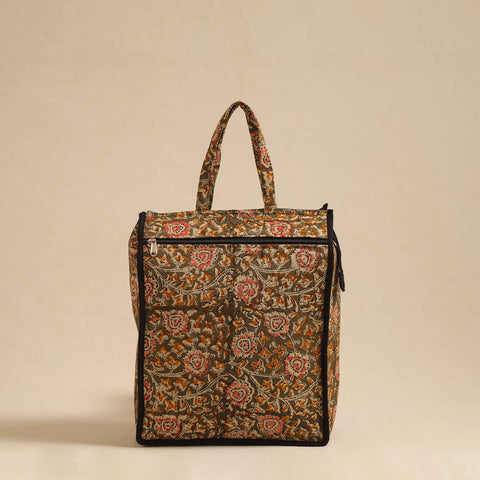 Grey Handcrafted Cotton Shopping Hand Bag