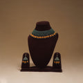Green - Handmade Beadwork Jaali Necklace Set 91
