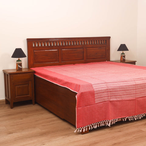 Bijnor Pure Handloom Cotton Double Bed Sheet (96 x 76 in) 62