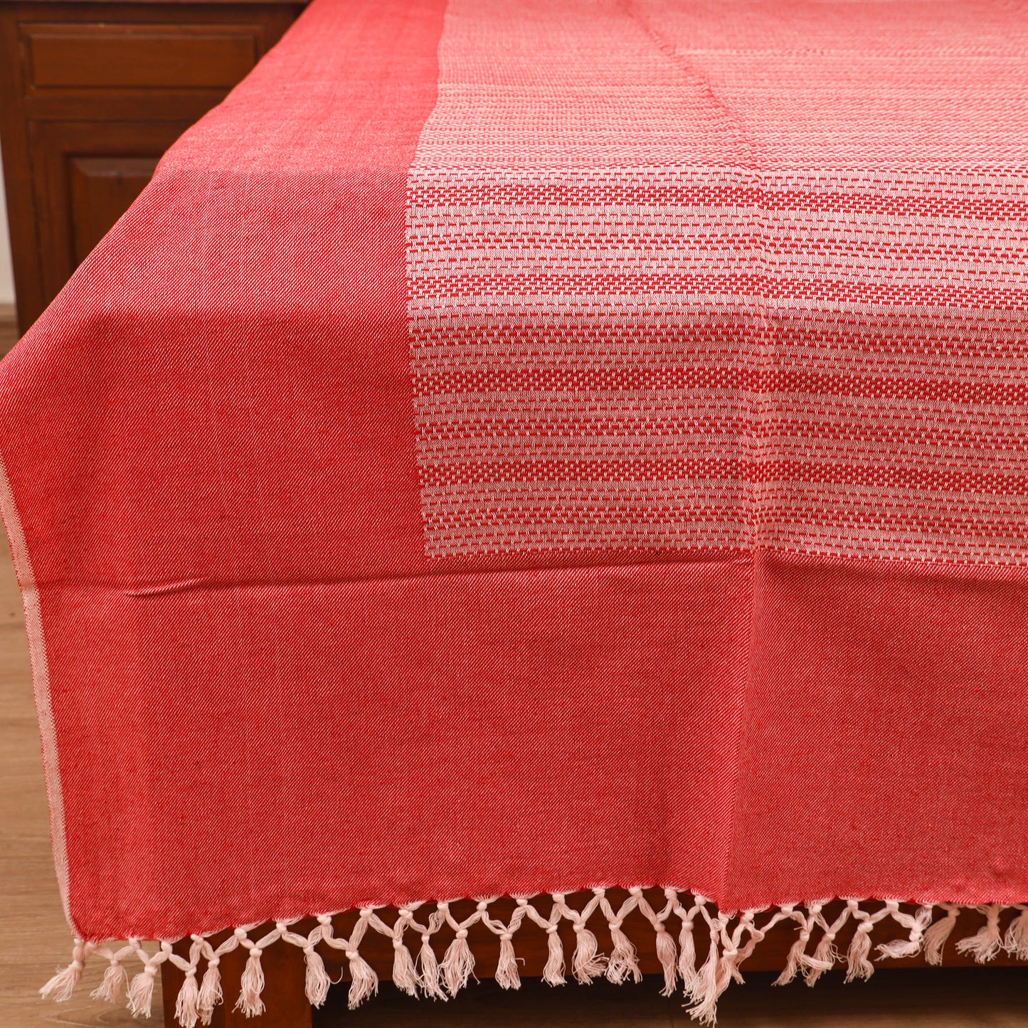 Bijnor Pure Handloom Cotton Double Bed Sheet (96 x 76 in) 62