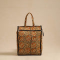  Brown Handcrafted Cotton Shopping Hand Bag 