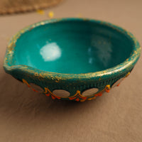 Diwali Decor Handpainted Clay Big Diya 22