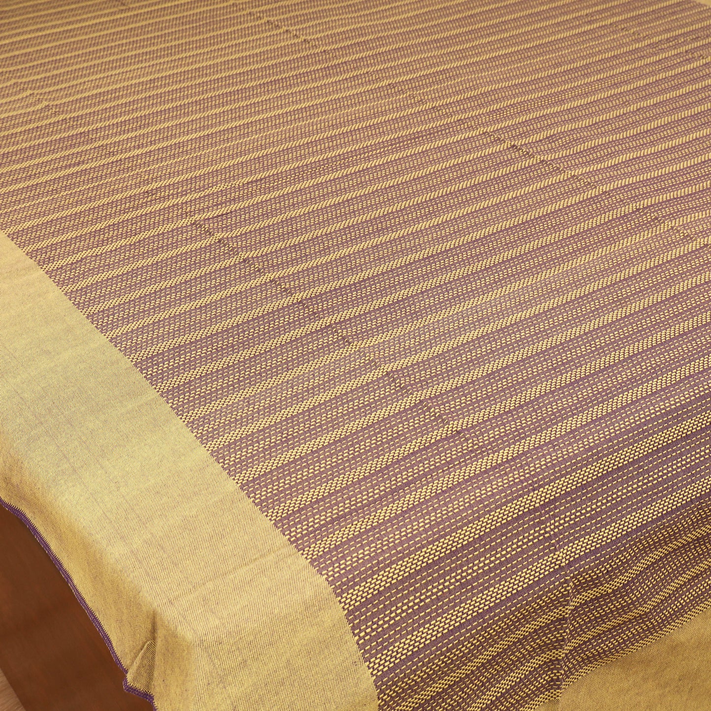 Bijnor Pure Handloom Cotton Double Bed Sheet (96 x 76 in) 63