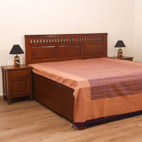 Bijnor Pure Handloom Cotton Double Bed Sheet (96 x 76 in) 64