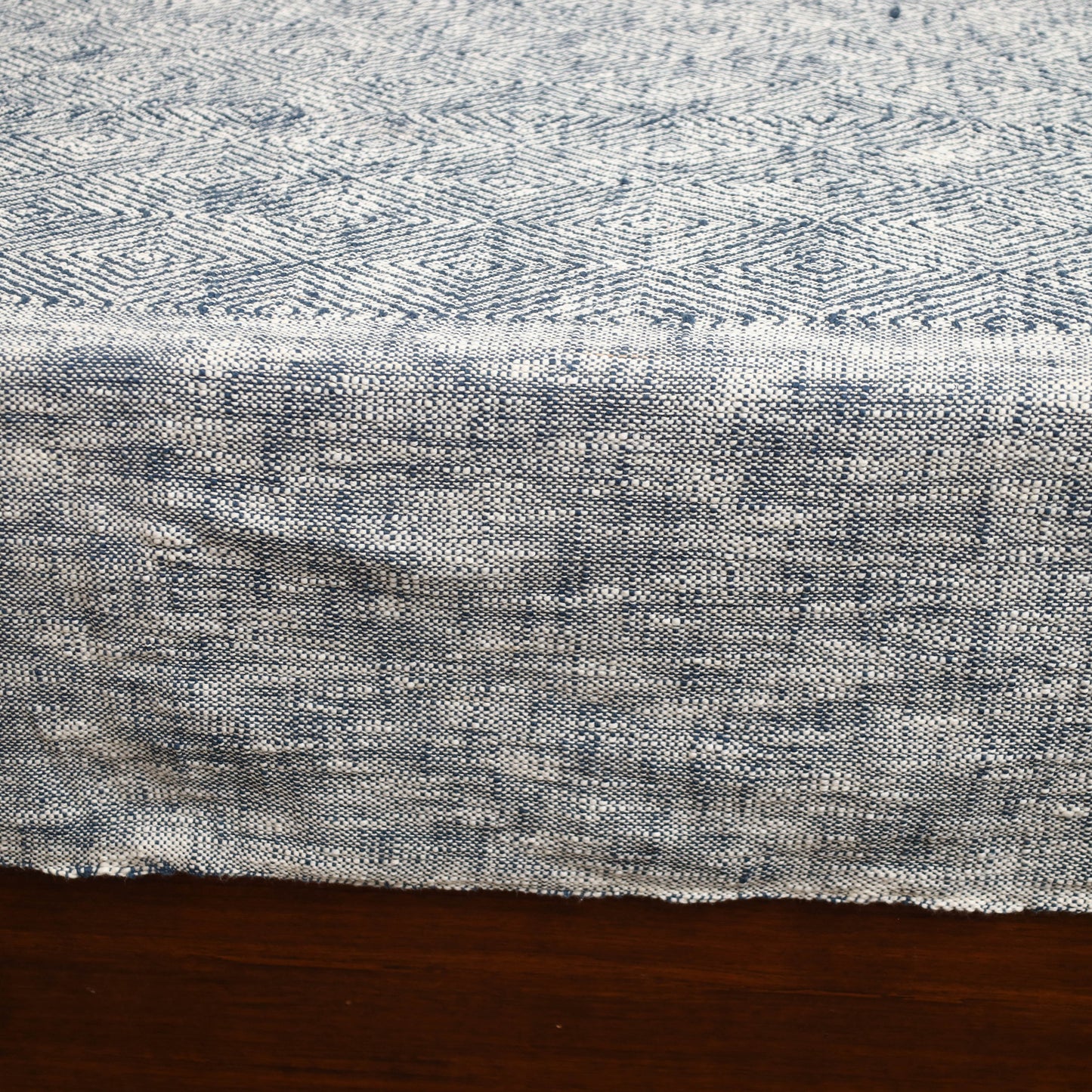 Grey - Pure Cotton Double Handloom Bed Cover from Bijnor 19